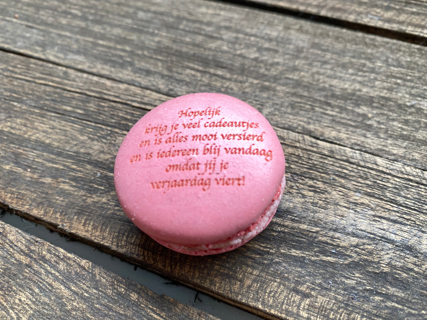 Macaron "Persoonlijke boodschap"